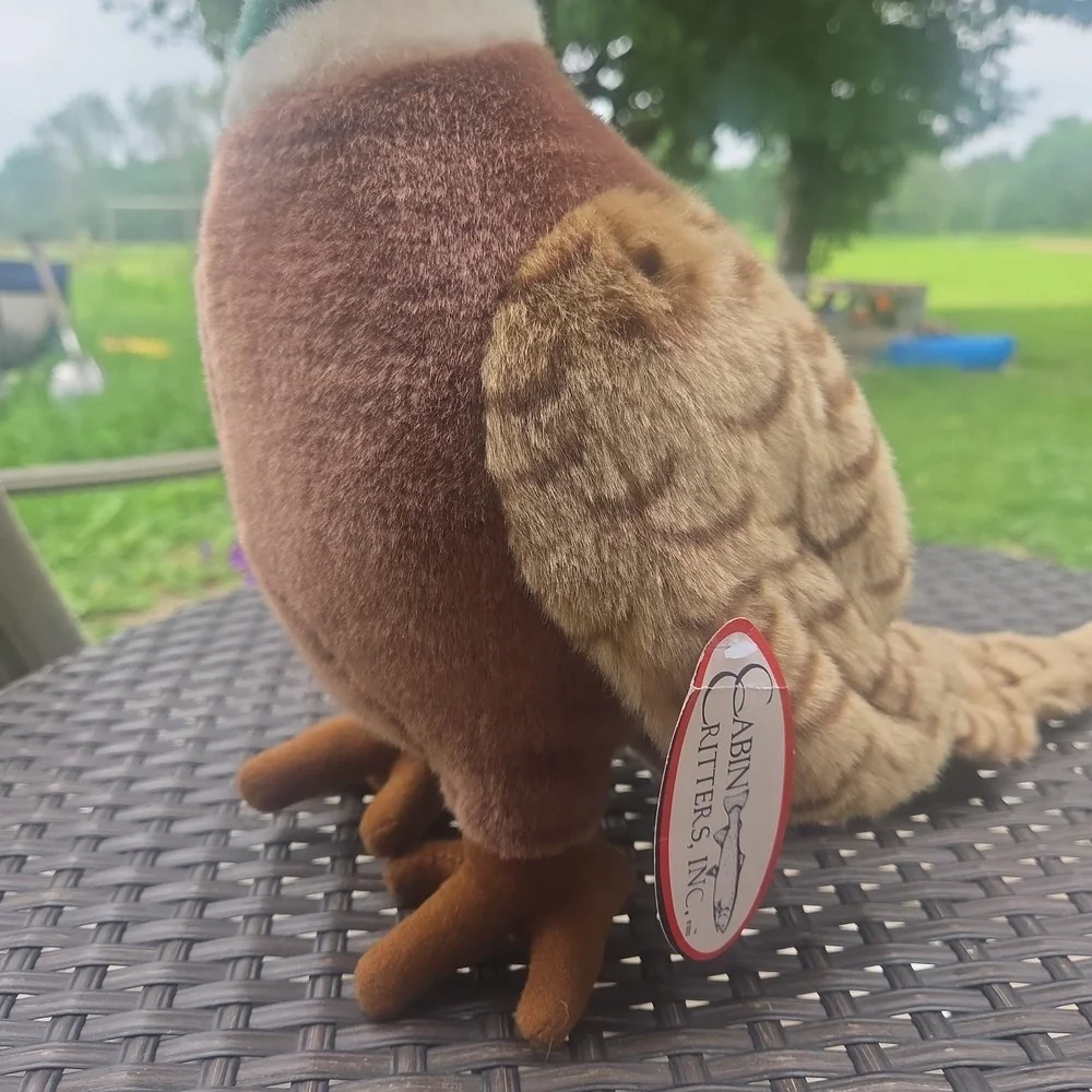 Cabin Critters 2002 Ring Neck Pheasant Plush Stuffed Animal Vintage Waterfowl